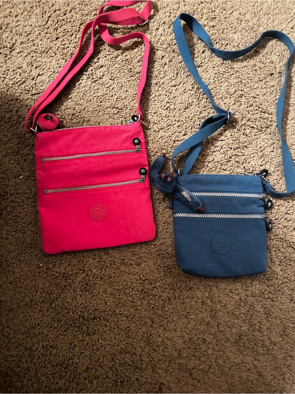 Kipling Small & Med Crossbody Bag - Pink EUC